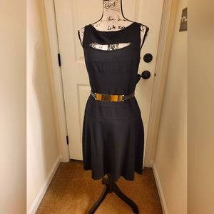 Cache ~ Little Black Dress w/Snap Closure Belt